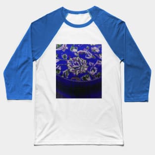 blue flower pattern, floral designs, minimal art, abstract art, floral pattern, antique rug photo , For custom orders please DM me. Baseball T-Shirt